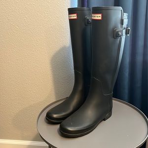 HUNTER boots matte black